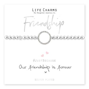 Life Charms – Our Friendship Is Forever, Silver Life Charms Our Friendship Is Forever, Silver