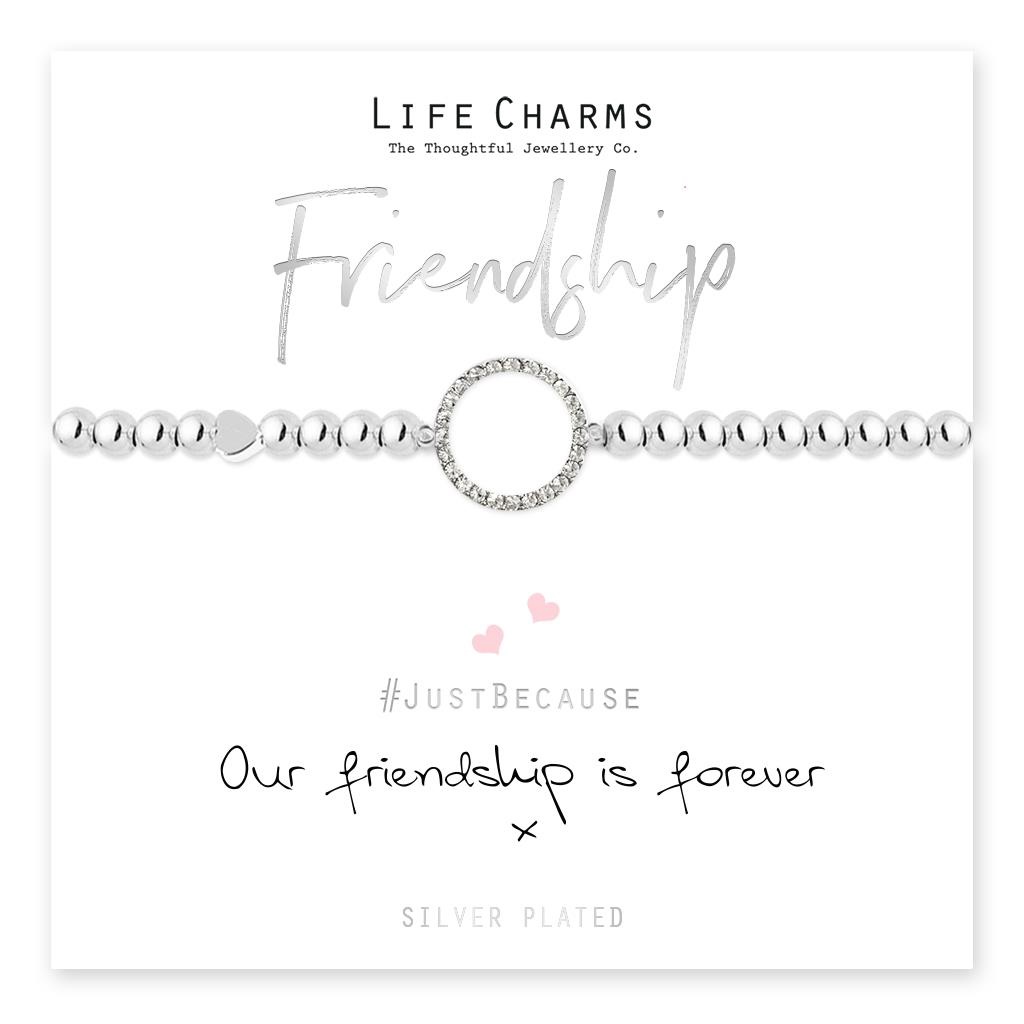 Life Charms – Our Friendship Is Forever, Silver Life Charms Our Friendship Is Forever, Silver