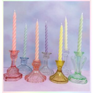 The Rainbow Pastel Swirl Candle Pack