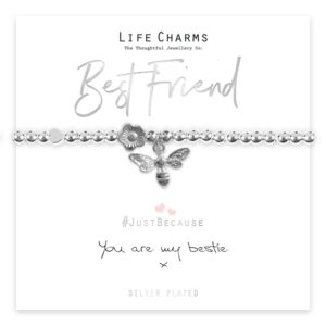Life Charms - Best Friend - you are my bestie Bracelet - Silver