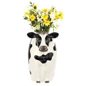 Large Friesian Cow Flower Vase