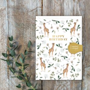Happy Birthday Giraffe Mini Card Happy Birthday Giraffe Mini Card