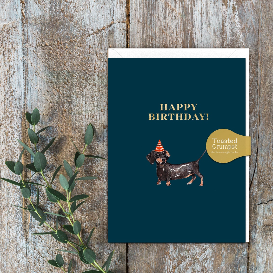 Happy Birthday Dachshund Mini Card Happy Birthday Dachshund Mini Card