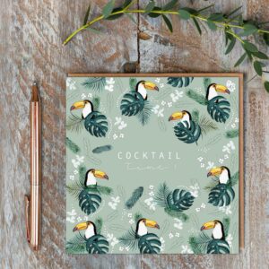 Cocktail Time Card - Toucans