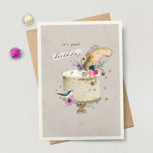 It’s Your Birthday Feather Card