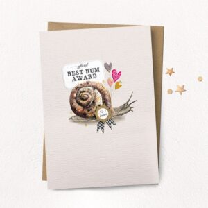 Best Bum Award Card