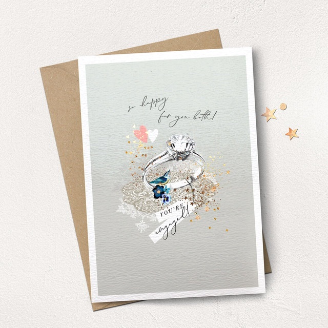 So Happy For You Both Engagement Card So Happy For You Both Engagement Card