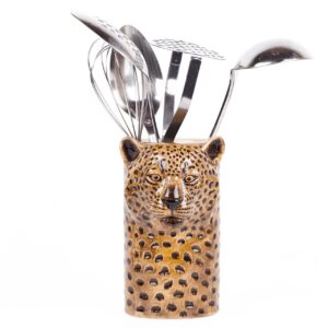 Leopard Utensil Pot Leopard Utensil Pot