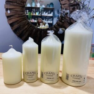 Ivory pillar candle