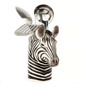 Zebra Utensil Pot