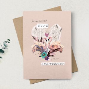 Beautiful Wife Anniversary Card