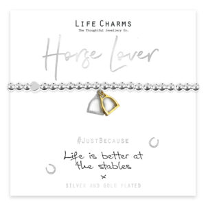 Life Charms - Horse Lover Life is Better at the Stables Horse  Bracelet