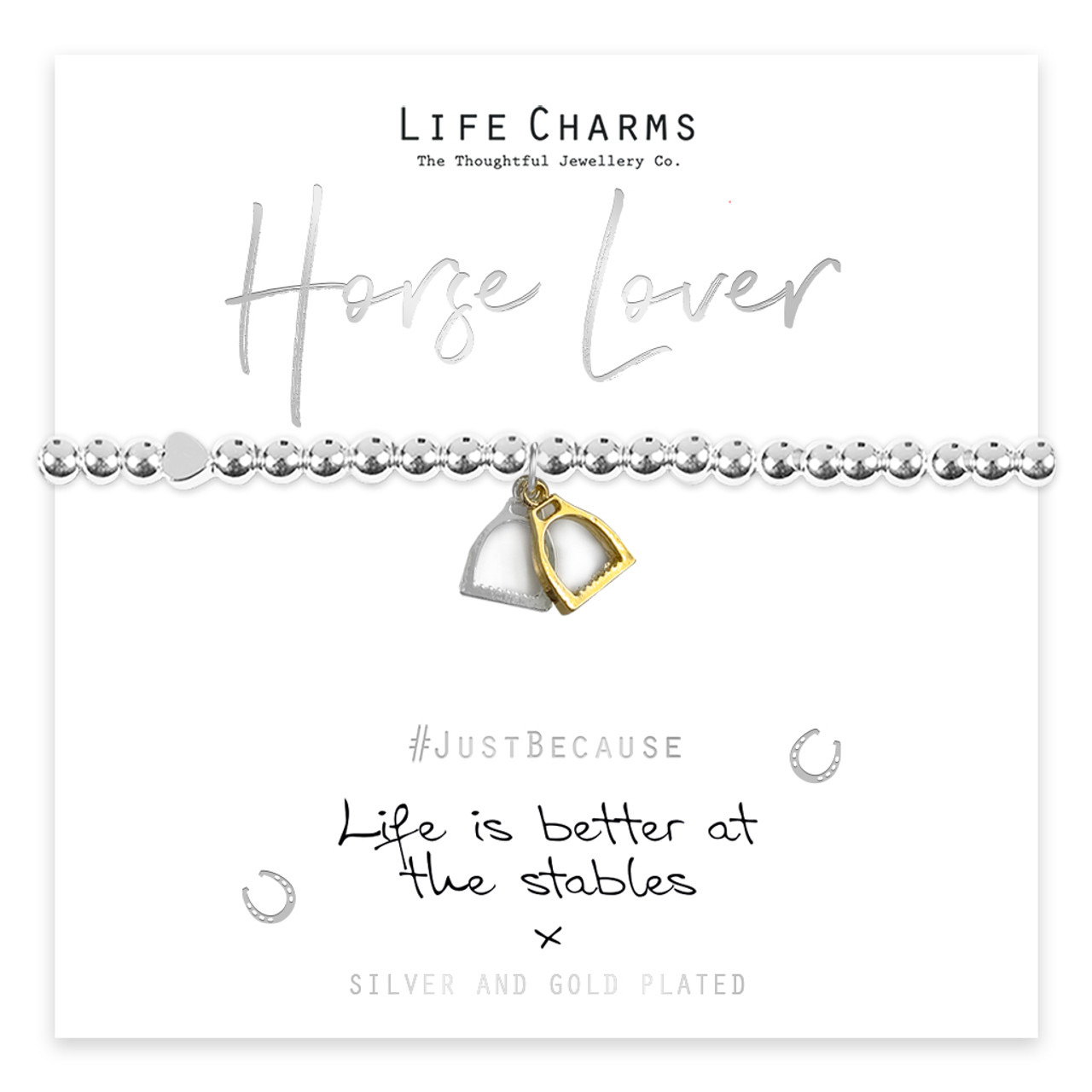 Life Charms – Horse Lover Life is Better at the Stables Horse Bracelet Life Charms - Horse Lover Life is Better at the Stables Horse Bracelet