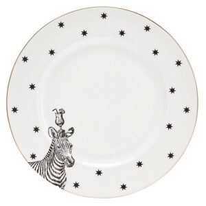 Yvonne Ellen Monochrome Dinner Plate – Zebras & Cocktails Yvonne Ellen Monochrome Dinner Plate Zebras & Cocktails