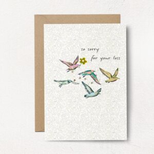 So Sorry For Your Loss Birds Card