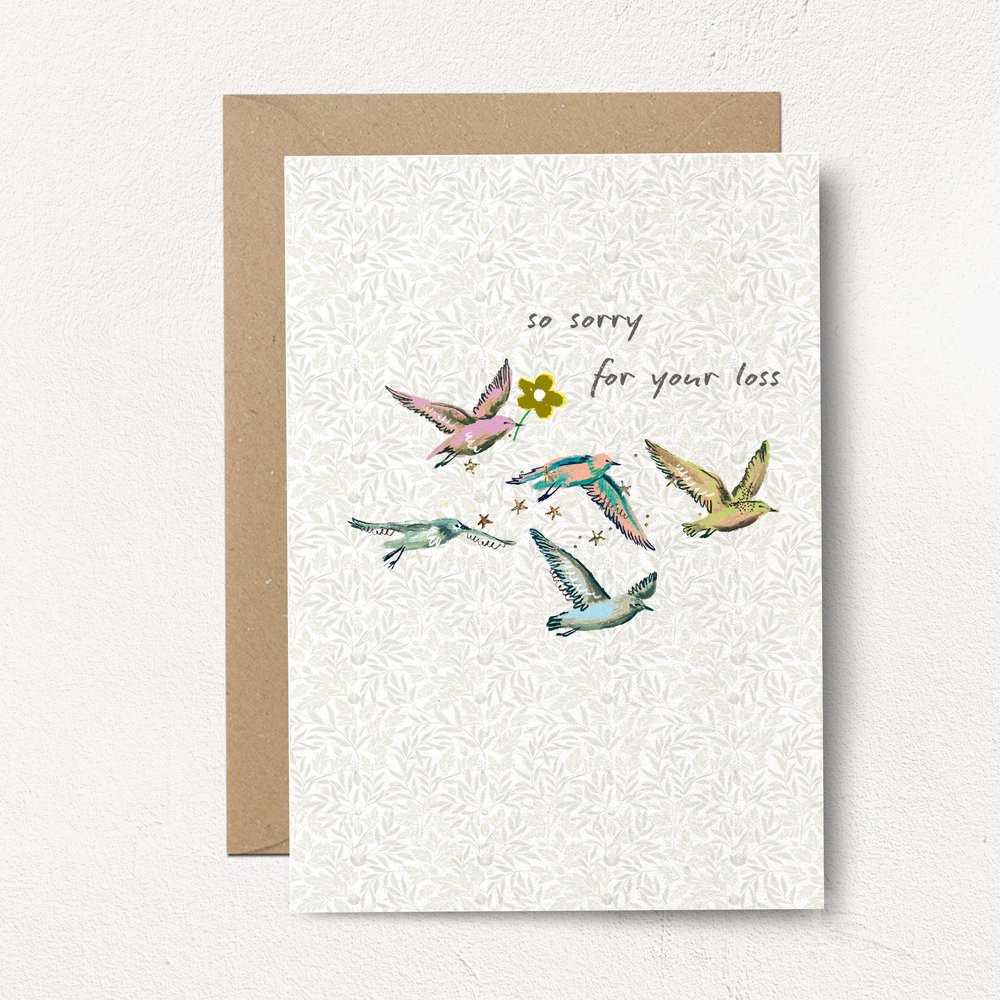 So Sorry For Your Loss Birds Card So Sorry For Your Loss Birds Card