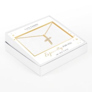 Life Charms Cross Necklace in Gold Life Charms Cross Necklace in Gold