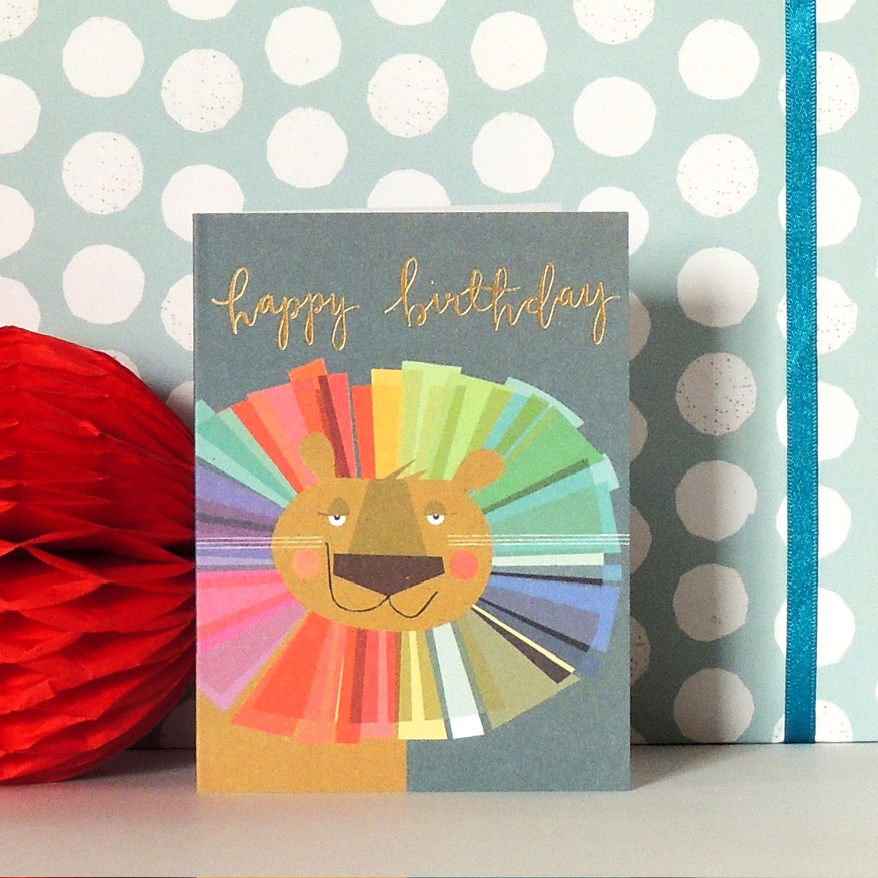 Mini Gold Foiled Lion Birthday Card 2 IMG 1815.jpeg