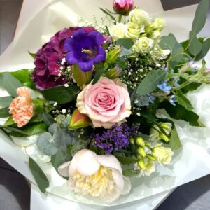 Seasonal Hand Tied Bouquet in Gift Bag £40