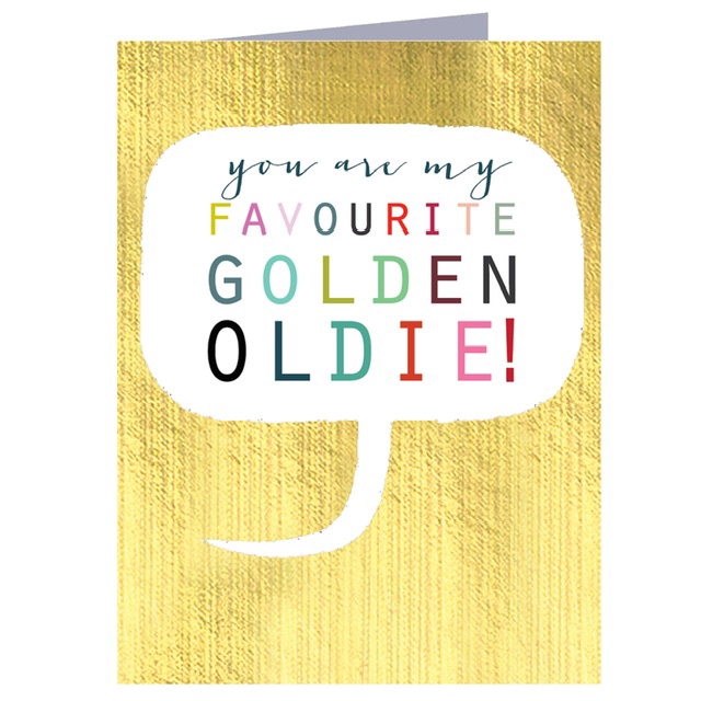 Mini Golden Oldie Card Mini Golden Oldie Card