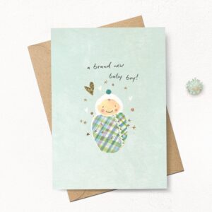 “Brand New Baby Boy” Card “Brand New Baby Boy” Card