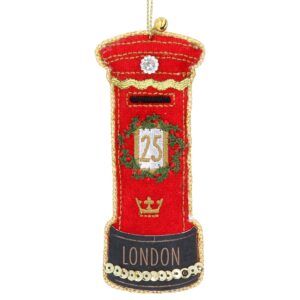London Post Box Fabric Decoration London Post Box Fabric Decoration