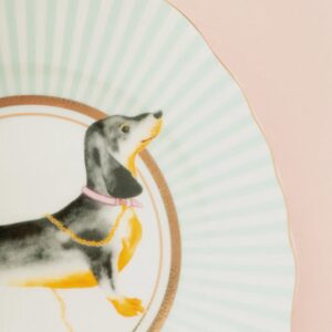 Yvonne Ellen Sausage Doggie Cake Plate Yvonne Ellen Sausage Doggie Cake Plate