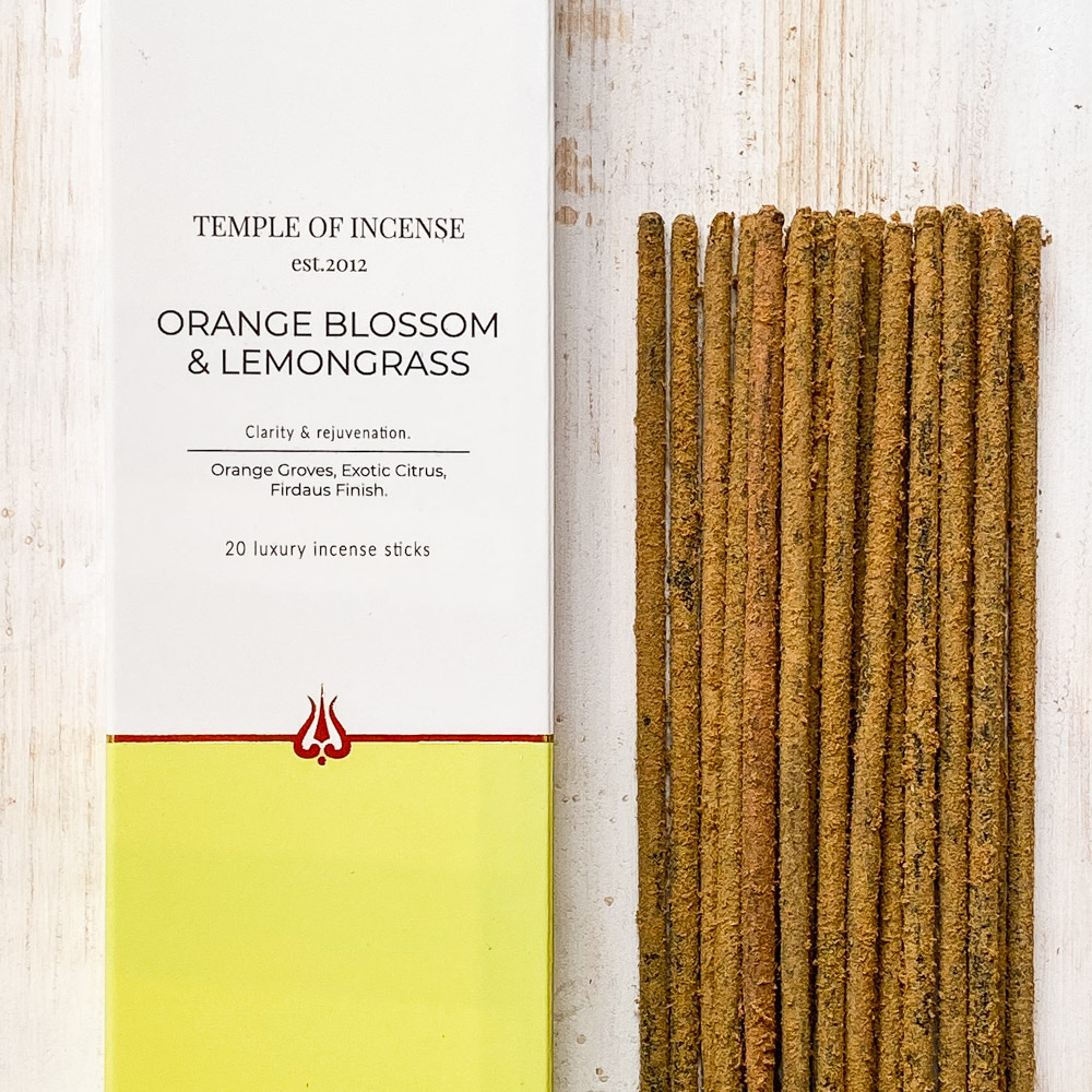 Temple of Incense – Orange Blossom & Lemongrass Incense Sticks IMG 4387.jpeg