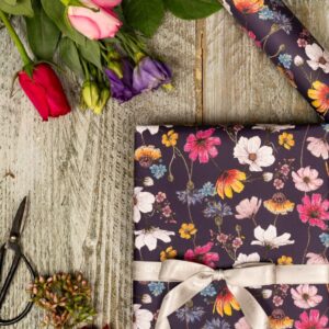 The Regency Gardens (Noir) Gift Wrap Single Sheet