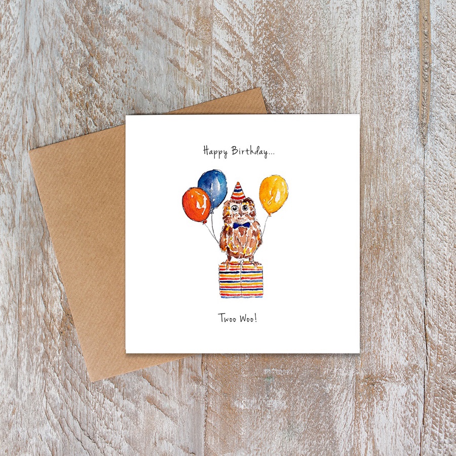 Happy Birthday Twoo Woo Card Happy Birthday Twoo Woo Card