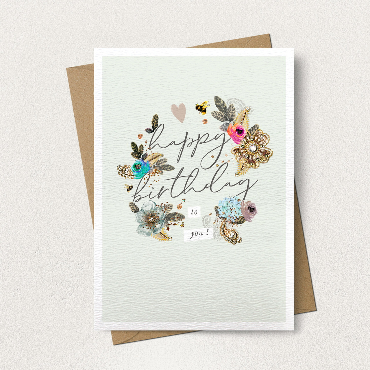 Happy Birthday Floral Leaves Card IMG 4960.jpeg