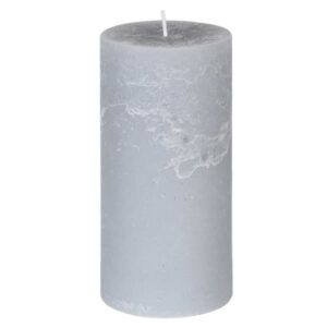 Rustic Magnolia & Gardenia Scented Pillar Candle Grey Large