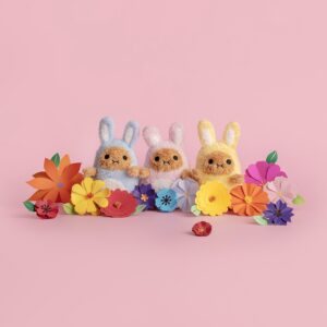 Noodoll Ricespud Yellow Bunny Mini Sitting Plush Toy