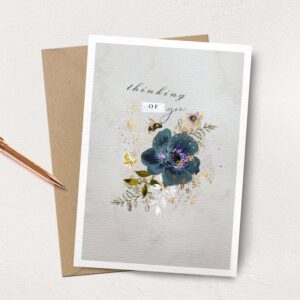 Thinking of You Bee and Flower Card Thinking of You Bee and Flower Card
