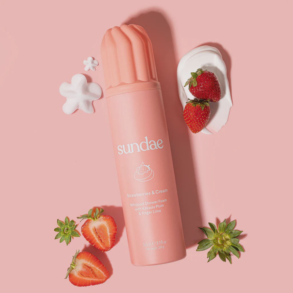 Sundae Whipped Shower Foam Strawberries & Cream Sundae Whipped Shower Foam Strawberries & Cream