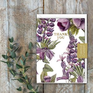 Thank You (Mulberry Pure) Mini Card Thank You (Mulberry Pure) Mini Card