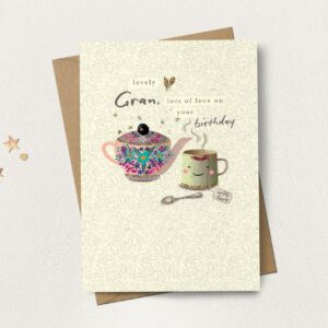 Gran Birthday Teapot Mug Card Gran Birthday Teapot Mug Card