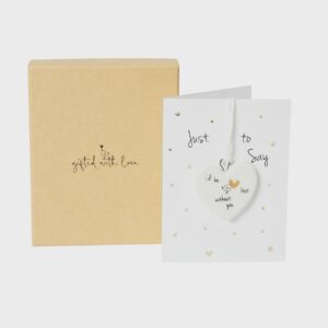 I’d Be Lost Without You – Porcelain Boxed Hanging Decoration with Card I’d Be Lost Without You Porcelain Boxed Hanging Decoration with Card