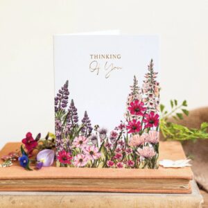 Thinking of You flowers Card