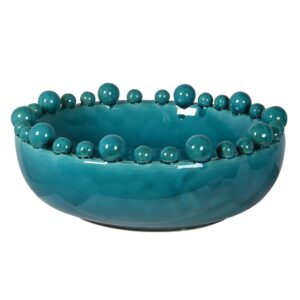 Aqua Ceramic Bobble Bowl Aqua Ceramic Bobble Bowl