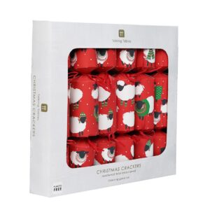 Botanical Sheep Christmas Crackers 6 Pack