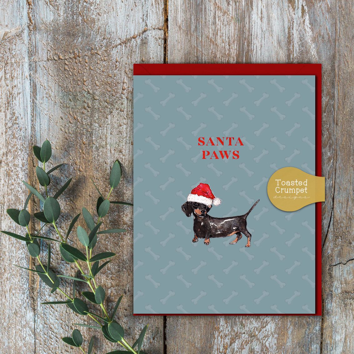 Santa Paws Christmas Mini Card Santa Paws Christmas Mini Card