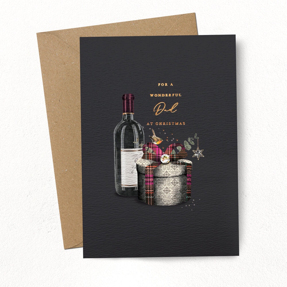 Wonderful Dad Christmas Card Wonderful Dad Christmas Card
