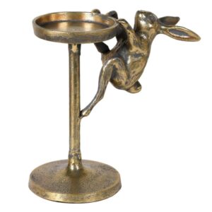 Antique Brass Rabbit Candle Holder IMG 6119.jpeg
