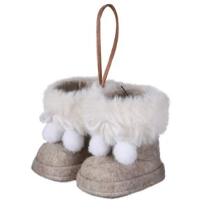 Latte Fluffy Boots Decoration