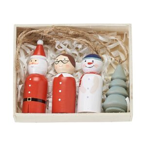 Christmas Wooden Decorations in Box