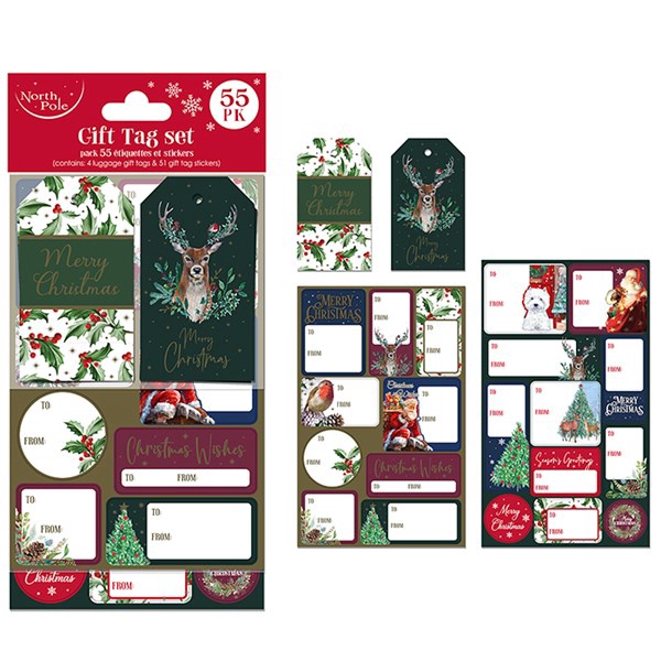 Christmas Tags & Stickers (55 pieces) Christmas Tags & Stickers (55 pieces)