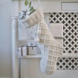 Retreat Home Kitted Christmas Stocking White