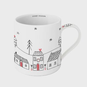 Houses Design Fine None China Mug Houses Design Fine None China Mug
