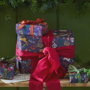 Twilight Blue Christmas Tissue Paper – 4 Sheets Twilight Blue Christmas Tissue Paper 4 Sheets